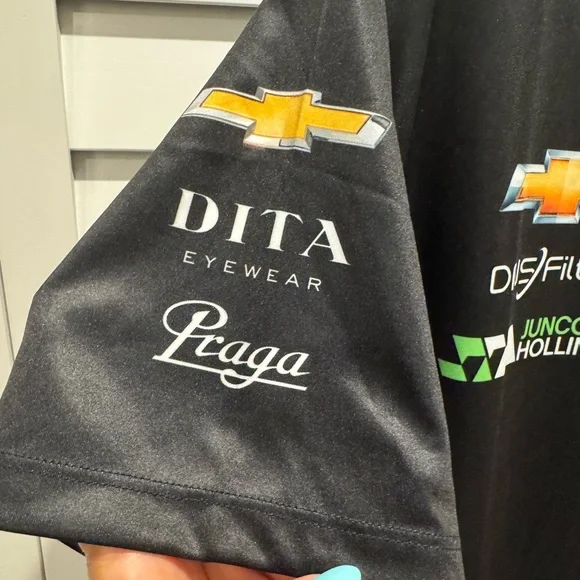 IndyCar Authentic Jersey -24- Grosjean number 77 Short Sleeve Performance Tee - Picture 4 of 9